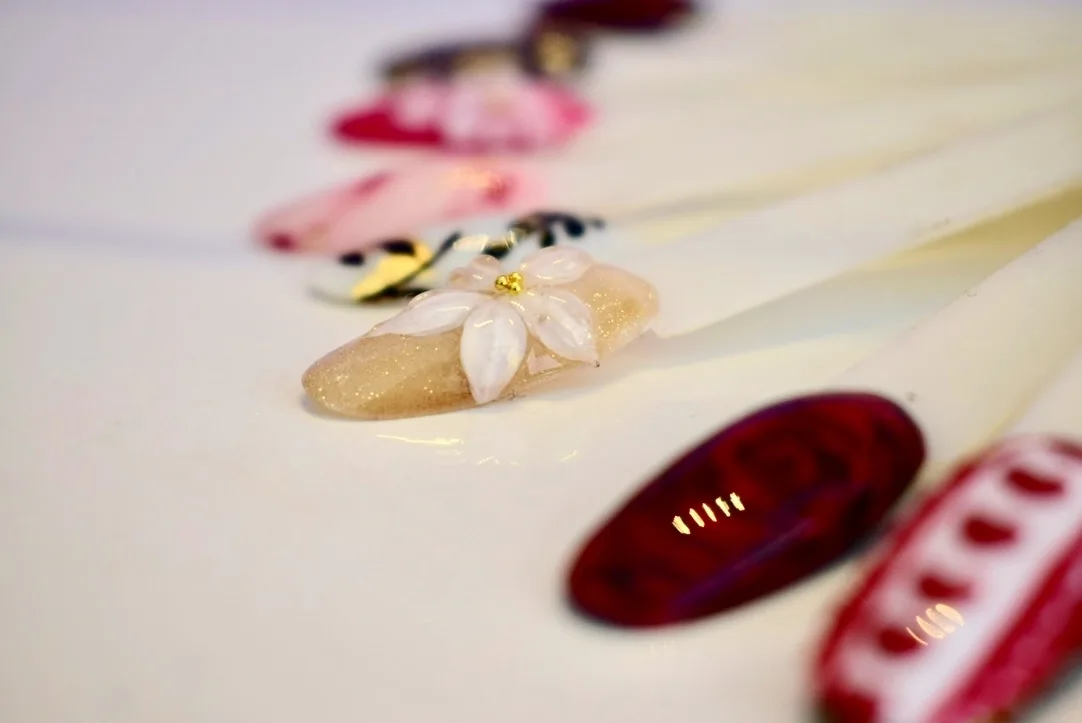 Nail art design samples at our Bangalore studio